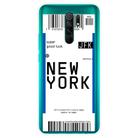 For Xiaomi Redmi 9 Boarding Card Series Pattern TPU Protective Case(New York) - 1