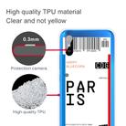 For Xiaomi Redmi 9A Boarding Card Series Pattern TPU Protective Case(Paris) - 3