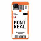 For Xiaomi Redmi 9C Boarding Card Series Pattern TPU Protective Case(Montreal) - 1