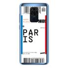 For Xiaomi Redmi Note 9 Boarding Card Series Pattern TPU Protective Case(Paris) - 1