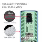 For Xiaomi Redmi Note 9 Boarding Card Series Pattern TPU Protective Case(Green New York) - 3
