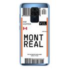 For Xiaomi Redmi Note 9 Boarding Card Series Pattern TPU Protective Case(Montreal) - 1