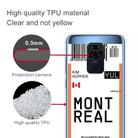 For Xiaomi Redmi Note 9 Boarding Card Series Pattern TPU Protective Case(Montreal) - 3