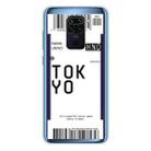 For Xiaomi Redmi Note 9 Boarding Card Series Pattern TPU Protective Case(Tokyo) - 1