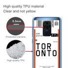 For Xiaomi Redmi Note 9 Boarding Card Series Pattern TPU Protective Case(Toronto) - 3