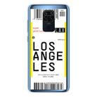 For Xiaomi Redmi Note 9 Boarding Card Series Pattern TPU Protective Case(Los Angeles) - 1