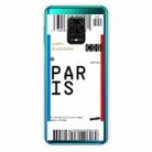 For Xiaomi Redmi Note 9S Boarding Card Series Pattern TPU Protective Case(Paris) - 1