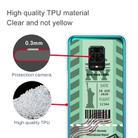 For Xiaomi Redmi Note 9S Boarding Card Series Pattern TPU Protective Case(Green New York) - 3