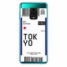 For Xiaomi Redmi Note 9S Boarding Card Series Pattern TPU Protective Case(Flag Tokyo) - 1