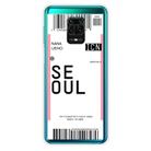 For Xiaomi Redmi Note 9S Boarding Card Series Pattern TPU Protective Case(Seoul) - 1