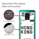 For Xiaomi Redmi Note 9S Boarding Card Series Pattern TPU Protective Case(Hong Kong) - 3
