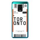 For Xiaomi Redmi Note 9S Boarding Card Series Pattern TPU Protective Case(Toronto) - 1