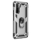 For Huawei P40 Lite 5G Shockproof TPU + PC Protective Case with 360 Degree Rotating Holder(Silver) - 2