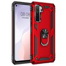 For Huawei P40 Lite 5G Shockproof TPU + PC Protective Case with 360 Degree Rotating Holder(Red) - 1