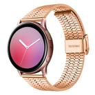 20mm xDfind Seven Beads Buckle Stainless Steel Watch Band(Rose Gold) - 1