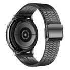22mm xDfind Seven Beads Buckle Stainless Steel Watch Band(Black) - 2