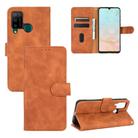 For DOOGEE N20 Pro Solid Color Skin Feel Magnetic Buckle Horizontal Flip Calf Texture PU Leather Case with Holder & Card Slots & Wallet(Brown) - 1