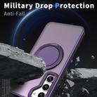 For Samsung Galaxy S23+ 5G Kalebol 360-degree Rotating MagSafe Magnetic Holder Phone Case(Purple) - 3