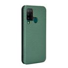 For DOOGEE N20 Pro Carbon Fiber Texture Horizontal Flip TPU + PC + PU Leather Case with Card Slot(Green) - 3