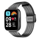 For Redmi Watch 3 Active / Watch 3 Lite xDfind Seven Beads Buckle Stainless Steel Watch Band(Black) - 1