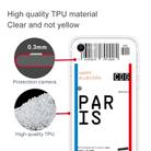 For iPhone SE 2022 / SE 2020 / 8 / 7 Boarding Pass Series TPU Phone Protective Case(Paris) - 3