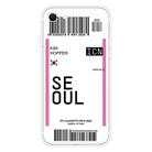 For iPhone SE 2022 / SE 2020 / 8 / 7 Boarding Pass Series TPU Phone Protective Case(Flag of Seoul) - 1