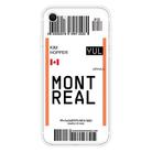 For iPhone SE 2022 / SE 2020 / 8 / 7 Boarding Pass Series TPU Phone Protective Case(Montreal) - 1