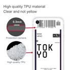 For iPhone SE 2022 / SE 2020 / 8 / 7 Boarding Pass Series TPU Phone Protective Case(Tokyo) - 3