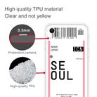 For iPhone SE 2022 / SE 2020 / 8 / 7 Boarding Pass Series TPU Phone Protective Case(Seoul) - 3