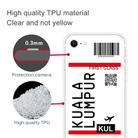 For iPhone SE 2022 / SE 2020 / 8 / 7 Boarding Pass Series TPU Phone Protective Case(Kualalumpur) - 3