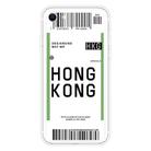 For iPhone SE 2022 / SE 2020 / 8 / 7 Boarding Pass Series TPU Phone Protective Case(Hong Kong) - 1
