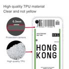 For iPhone SE 2022 / SE 2020 / 8 / 7 Boarding Pass Series TPU Phone Protective Case(Hong Kong) - 3