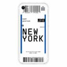 For iPhone SE 2022 / SE 2020 / 8 / 7 Boarding Pass Series TPU Phone Protective Case(New York) - 1
