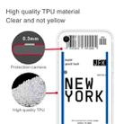 For iPhone SE 2022 / SE 2020 / 8 / 7 Boarding Pass Series TPU Phone Protective Case(New York) - 3