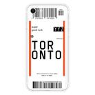 For iPhone SE 2022 / SE 2020 / 8 / 7 Boarding Pass Series TPU Phone Protective Case(Toronto) - 1