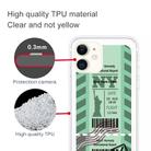 For iPhone 11 Boarding Pass Series TPU Phone Protective Case(Green New York) - 3