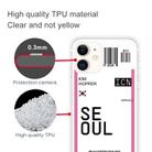 For iPhone 11 Boarding Pass Series TPU Phone Protective Case(Flag of Seoul) - 3