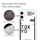 For iPhone 11 Boarding Pass Series TPU Phone Protective Case(Tokyo) - 2