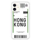 For iPhone 11 Boarding Pass Series TPU Phone Protective Case(Hong Kong) - 1