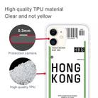 For iPhone 11 Boarding Pass Series TPU Phone Protective Case(Hong Kong) - 3