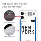For iPhone 11 Boarding Pass Series TPU Phone Protective Case(New York) - 3