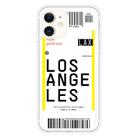 For iPhone 11 Boarding Pass Series TPU Phone Protective Case(Losangeles) - 1