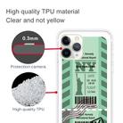 For iPhone 11 Pro Boarding Pass Series TPU Phone Protective Case(Green New York) - 3