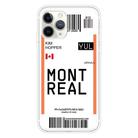 For iPhone 11 Pro Boarding Pass Series TPU Phone Protective Case(Montreal) - 1