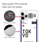 For iPhone 11 Pro Boarding Pass Series TPU Phone Protective Case(Flag of Tokyo) - 3