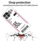 For iPhone 12 mini Boarding Pass Series TPU Phone Protective Case(Flag of Seoul) - 2