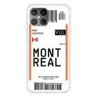 For iPhone 12 mini Boarding Pass Series TPU Phone Protective Case(Montreal) - 1