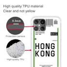 For iPhone 12 mini Boarding Pass Series TPU Phone Protective Case(Hong Kong) - 3