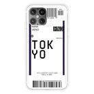 For iPhone 12 / 12 Pro Boarding Pass Series TPU Phone Protective Case(Tokyo) - 1