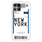 For iPhone 12 / 12 Pro Boarding Pass Series TPU Phone Protective Case(New York) - 1